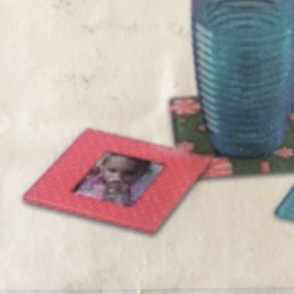 🔥NWT🔥 Set of 4 Photo Frame Coasters New - Picture 3 of 6